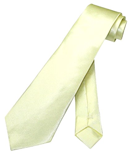 BOY'S NeckTie Solid Light YELLOW Youth Neck Tie