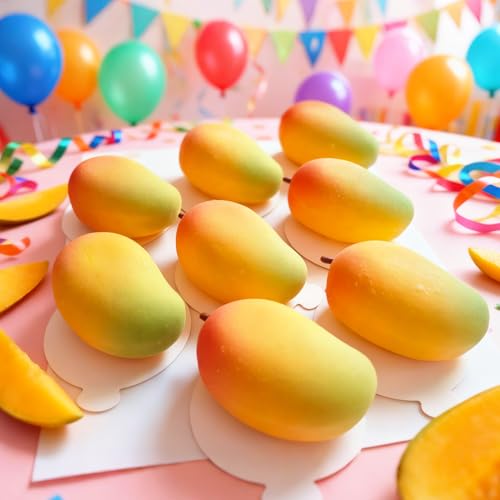 Palksky Mango Silicone Molds, 2Pack 8 Cavity 3D Fruit Pastry Molds for Chocolate, Candy, Ice Cream, Pudding, Jelly, Bakeware, Mousse Cakes Baking Supplies by Palksky - Used condition - Image 6
