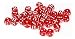 Chessex Dice d6 Sets: Red with White Translucent - 12mm Six Sided Die (36) Block of Dice