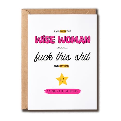 ABNSDesigns The Wise Woman Decided Fuck This Shit Card - ސE߂łƂ܂ - 悤Ȃ - fGȋx - ސEJ[h