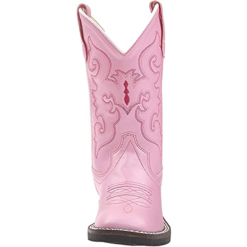 Old West Kids Boots Girl's R W/Silver Toe Rand (Toddler/Little Kid) Boots2