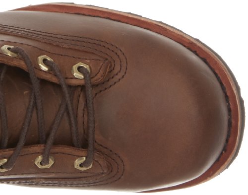 Image of Chippewa 8 Inch Waterproof Steel Toe Logger Boots for Men - Durable Full-Grain Leather Mens Shoes - Slip-Resistant Lace Up Work Boots for Men - Orthotic Comfort Insole for All-Day Support