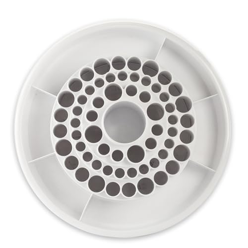 Alvin 9893-1 Spin-O-Tray Blanc pour trier les petits objets et libérer l'espace - 3