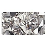 Bords cousus durables : les bords du tapis de souris imprimé diamant abstrait à paillettes sont traités de sorte qu'ils ne se déforment pas ou ne se délaminent pas lors d'une utilisation à long terme. En outre, les coutures des bords sont plates, ce qui sera confortable pour votre poignet et votre main lorsque vous l'utilisez.