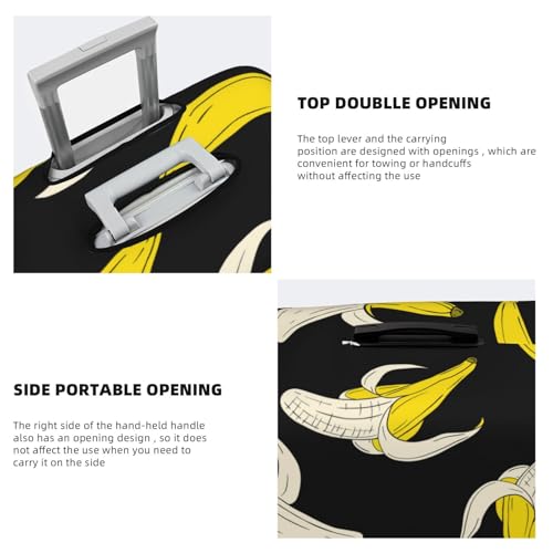 Banana3 Luggage Cover Washable Elasticated Luggage Covers for Suitcase TSA Approved Stylish Dust and Scratch Resistant Luggage Case Protector for Kids and Adults4