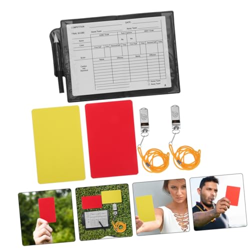 Kit de Árbitro de Fútbol con Tarjetas, Silbatos y Accesorios miniatura 6