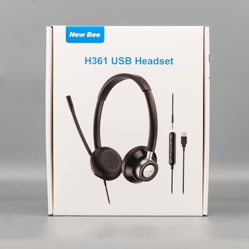 New bee Headset PC Computer Headset with Microphone Business