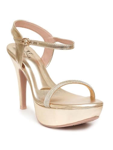 Image of Planet Walk Round Toe Stiletto Solid Heels For Women'S /Girl'S
