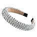 Strinest de Strass rembourré Swemes Bandeaux Femmes Colle Crystal Luxurious Bands de Cheveux Baroque Diamond Tiara Accessoires for Cheveux (Color : Light Brown)