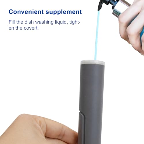 Image of CELOX Dish Brush with Soap Dispenser, Scrub Brush for Kitchen Cleaning for Dishes, Pans, Sink, Pots