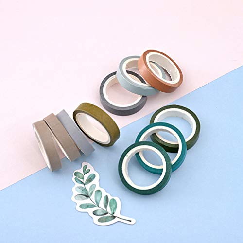 STOBOK, 40 rolos de fitas adesivas Washi, fita colorida de arco-íris, fita decorativa para álbum de