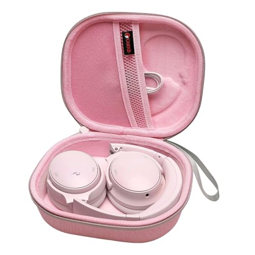 Image of XANAD Hard Case for Bose QuietComfort, QC Ultra, QC 45, QC 35, QC45 SE, QC SE or Skullcandy Crusher Evo, Hesh ANC, Hesh Evo, Crusher ANC 2, Crusher, Riff 2 Noise Headphones(Outer Pink +Inner Pink)