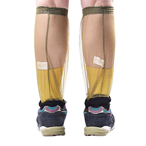 Tempaky Polainas de malha antimosquito mangas capas de perna para acampamento ao ar caminhadas pesca