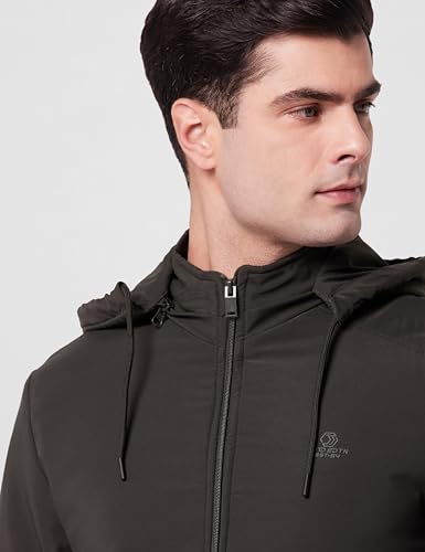 Image of Qube By Fort Collins Men's Polyester Standard Length Regular Fit Lightweight Winter Jacket - Stylish & Comfortable for Casual and Outdoor Wear