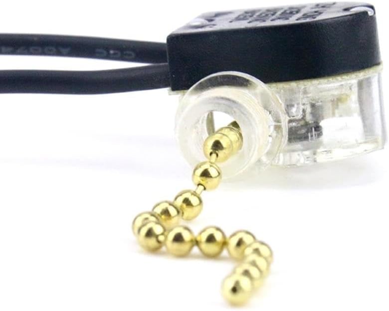 1set Ceiling Fan Wall Light Bedside Lamp Replacement Pull Cord Chain Switch 3A/220V-250V
