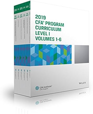 CFA Program Curriculum 2019 Level I Volumes 1-6 Box Set (CFA Curriculum 2019)