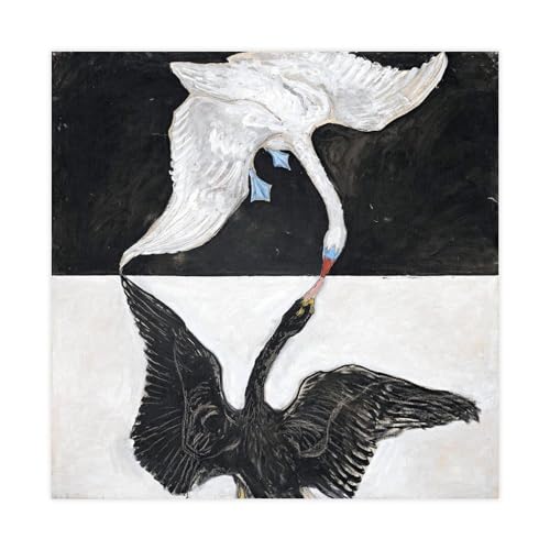 Impression sur toile Hilma Af Klint Le Cygne N°1 chef d'œuvre abstrait de qualité galerie