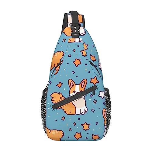 Sac à dos à bandoulière réglable homme femme - Sac de voyage Corgi