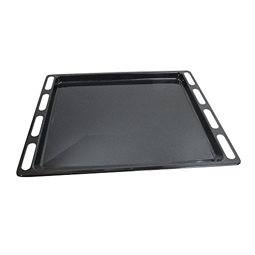 Indesit C00081577 ORIGINAL Backblech Blech Ofenblech Backofenblech Kuchenblech Fettpfanne emailliert 24x446x366mm Backofen Herd Ofen auch für Ariston ARI081577 Hotpoint