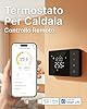 Cronotermostato WiFi a Batteria EZAIoT – Caldaia Gas, Scatola 502/503, Programmazione 7×6, NO/NC, 2.4GHz, Controllo Vocale Alexa/Google, Tuya APP, Nero