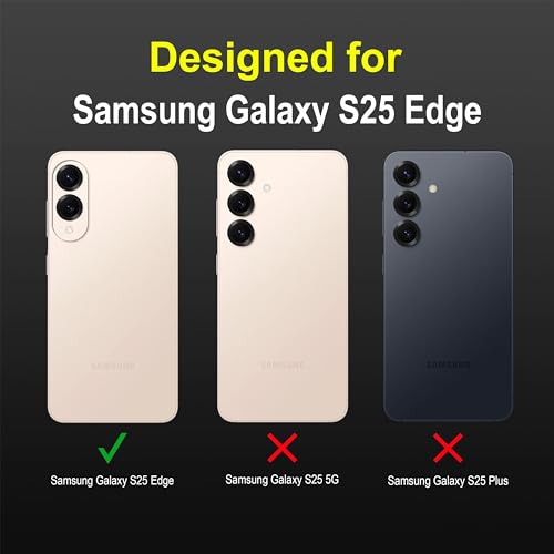 Image of Amazon Basics Back Case Cover for Samsung Galaxy S25 Edge | Compatible for Samsung Galaxy S25 Edge Back Case Cover | Liquid Silicon Magic Case for Samsung Galaxy S25 Edge with Camera Protection |Black