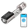 We.Lock L6PB Code Lock Door Lock with Pin Code for Opening via Phone App Suitable for 95% Door Thickness DIY Easy Assembly Electronic Door Lock Cylinder