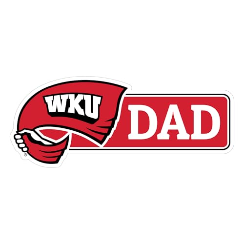 Western Kentucky Hilltoppers Proud Dad Decorative Decal Officially Licensed Collegiate Product 5-Inches Wide