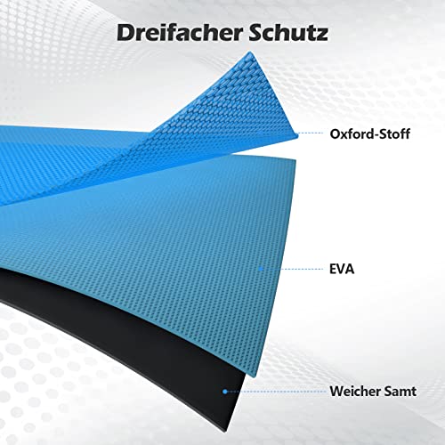 AGPTEK Schutzhülle für MP3-Player, (4 Zoll/2,4 Zoll), MP3 Tasche mit Metall-Karabinerhaken, für MP3 MP4 iPod Nano, iPod Shuffle, Balu