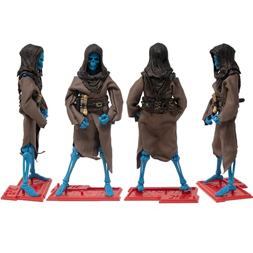 Boss Fight Studio Epic H.A.C.K.S. Grim Spectre Skeleton Action Figure – Highly Articulated Collectible Figurine with Accessories – Magic Book, Flame, Scythe, Alternate Head & Hands, and Stand – 1:12 by Boss Fight Studio - Image 5