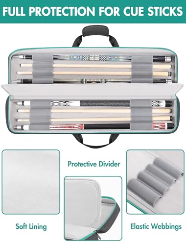 Sac de queue de piscine PEKREWS avec bandoulière et rangement accessoires de billard