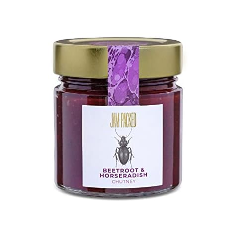 Jam Packed Preserves - Beetroot and Horseradish Chutney, 220g Cover