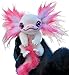 JIJK Adorable figurine d'elfe Axolotl en peluche pour enfants, jouet en peluche avec yeux en verre, décoration d'intérieur, cadeau d'anniversaire