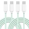 [Certificado MFi de Apple] Cable de carga rápida para iPhone 16, cable de carga rápida USB C a USB C trenzado de 60 W, paquete de 2 cables de carga rápida tipo C de 6 pies para iPhone 16/16 Pro/16
