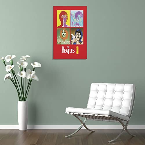 The Beatles 1 Poster décoratif sur toile pour décoration murale et chambre à coucher 60 x 90 cm - Les Beatles, Paul McCartney, John Lennon, RIngo Starr, George Harrison The Beatles 1 Poster décoratif sur toile pour décoration murale et chambre à coucher 60 x 90 cm – Image 6