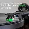 Fluance RT81 Turntable with AT95E Cartridge, Belt Drive, Built-in Preamp, Adjustable Counterweight - Piano Black