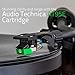 Fluance RT81 Turntable with AT95E Cartridge, Belt Drive, Built-in Preamp, Adjustable Counterweight - Piano Black