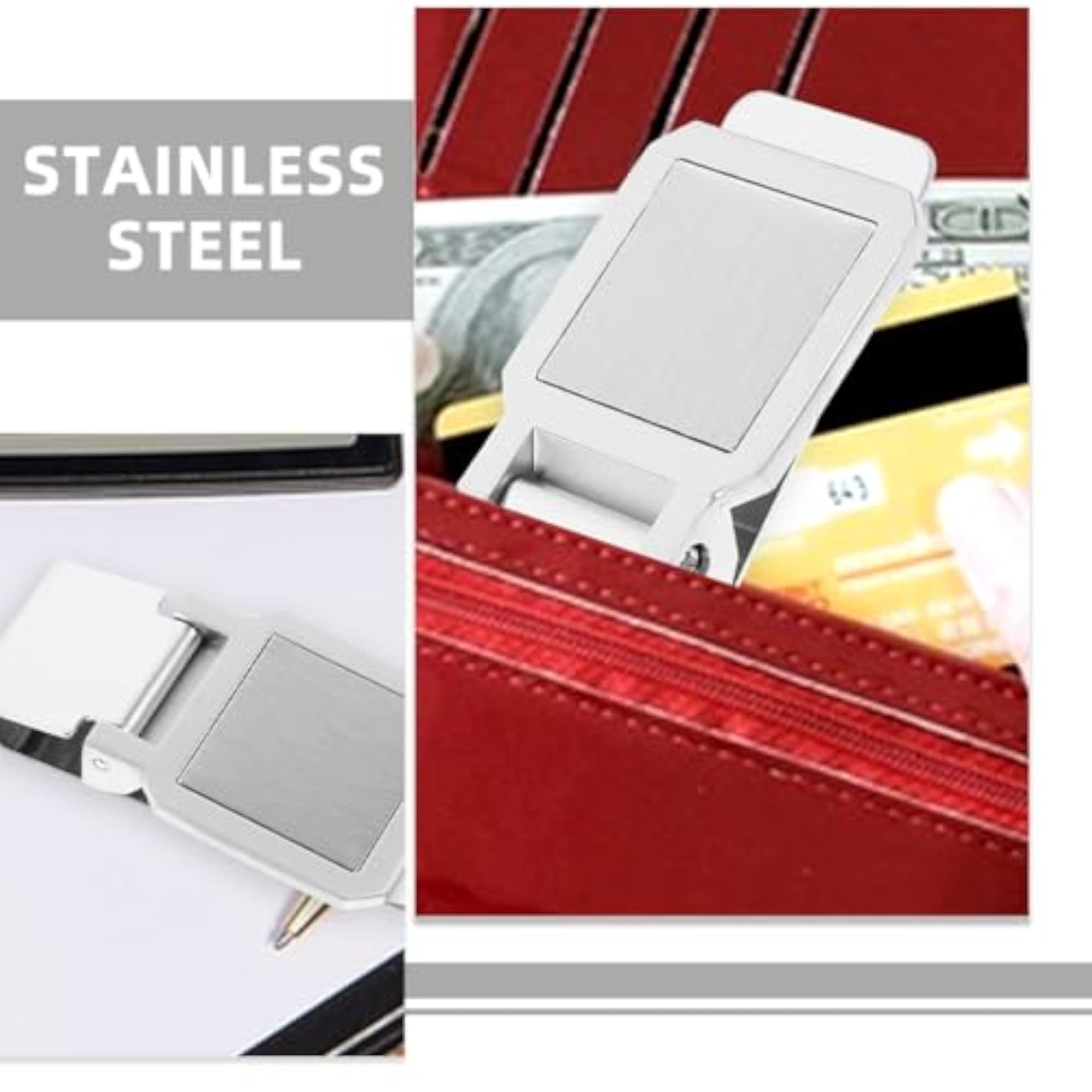 3pcs Stainless Steel Money Clip
