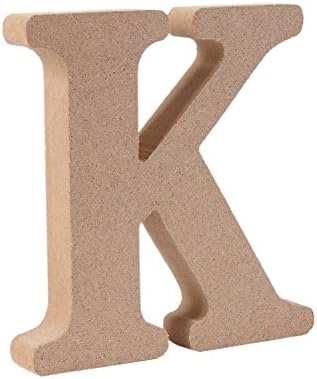 Freeas Freestanding Wooden Letters, Alphabet Decorative Wood Letters Hanging Wall 26 Letters DIY Words Sign for Children Baby Name Girls Bedroom Wedding Birthday Party Home Décor (W)