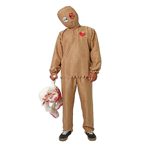 Juguetutto - Disfraz Muñeco Vudu para hombre - Halloween