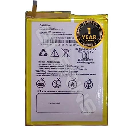 Image of Original ACBPN50M08 Battery for Micromax in 2b E7544 Battery with 1 Year Warranty **(F000178)