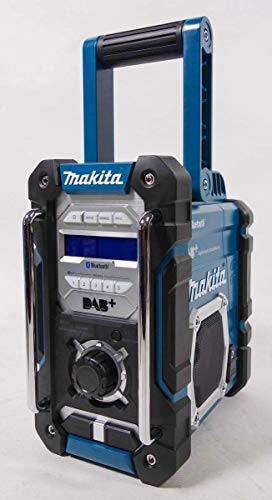 Makita DGA517RTJ Akku-Winkelschleifer 18 V / 5,0 Ah mit Paddleschalter, 2 Akkus + Ladegerät im MAKPAC, Schwarz & DMR112 Akku-Baustellenradio 7,2 V - 18 V mit DAB+ und Bluetooth, türkis – Bild 8