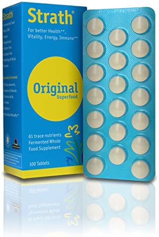 BioStrath Whole Food Supplement for Energy Memory Support 500 MG (100 Tablets)