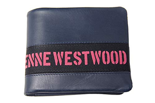 [ヴィヴィアンウエストウッド] ネイビー×ピンク ２つ折り財布 K45230
