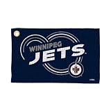 Northwest NHL Winnipeg Jets Golf Towel – Official Licensed Microfiber Waffle Fabric, Absorbent 16x25 in Club Cleaning Accessory, Droplets Design