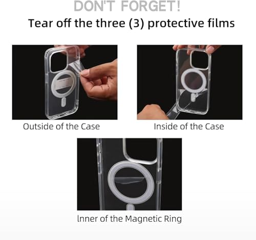 Coque iPhone 15 fraise MagSafe transparente rigide en TPU