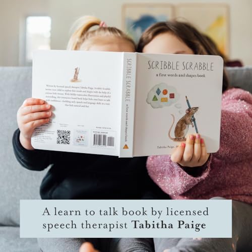 Image of Scribble Scrabble: A Board Book of First Words and Shapes for Growing Minds (A Wishy Washy Sequel) (Tabitha Paige Children's Book Series)