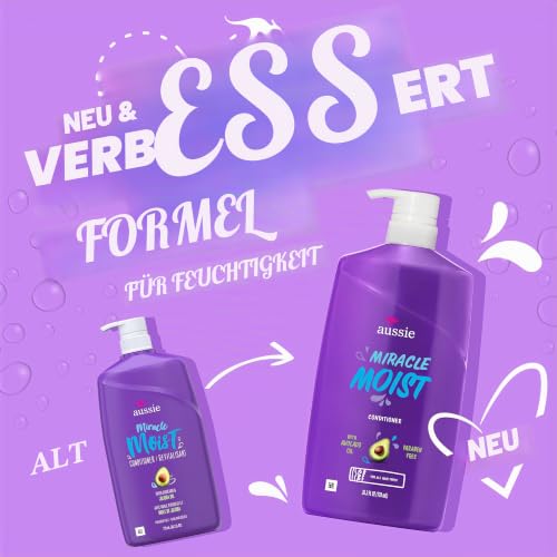 PROCTOR GA Aussie Parabenfree Miracle Moist Conditioner für trockenes Haar, Avocado Jojoba (381519186783), 70 ml – Ansicht 2