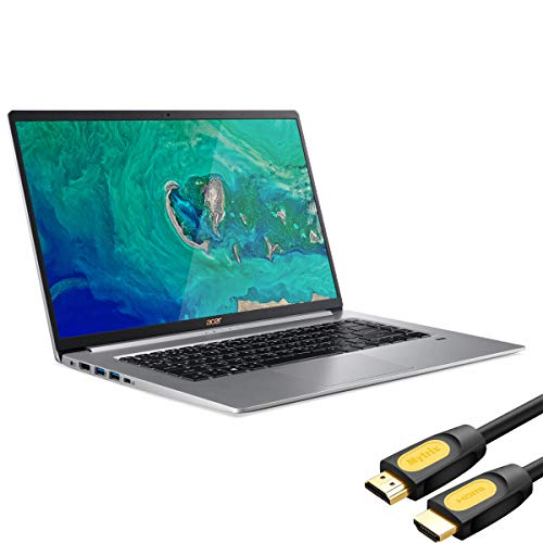 Acer Swift 5 SF515 - Laptop 15,6', IPS FHD Delgado y Ligero, Core i7 hasta 4,60 GHz, 16 GB de RAM, 1TB SSD PCIe, Lector de FP, USB-C/DP, HDMI, Cable HDMI Mytrix, Win 10