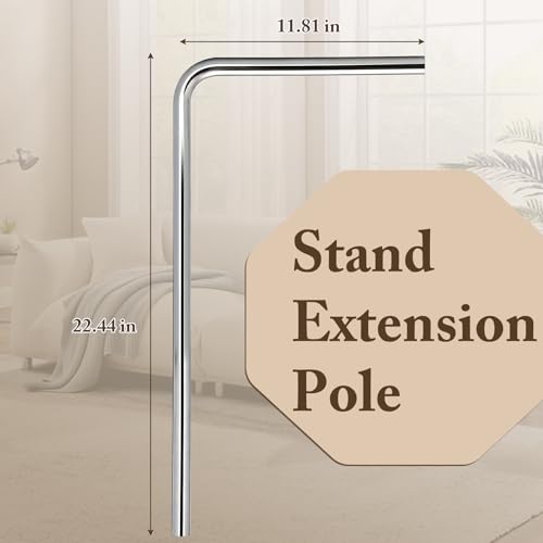 Image of MARGAR Workstand Extension Pole, exclusively embroidery workstands, Adjustable Height, Designed for Wide Sofas, Heavy Duty Metal Construction, Stable Support, Tool Free Installation