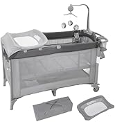 Amazon.co.jp: Thinkmax ベビーベッド 折りたたみ 添い寝 おむつ交換台